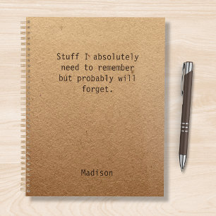 Agenda Funny Personalized Notes Office Meeting