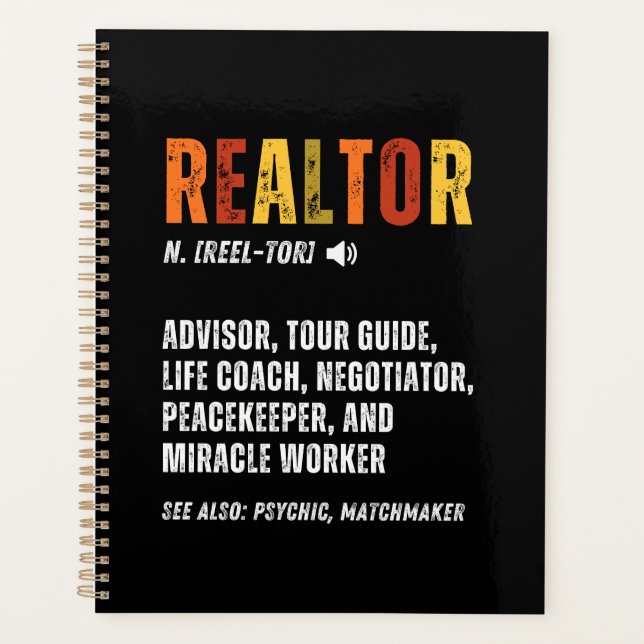 Agenda Funny Real Estate Broker Realtor (Anverso)