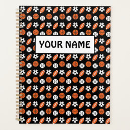 Agenda Funny Sports Balls Planner