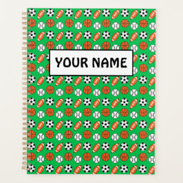 Agenda Funny Sports Balls Planner