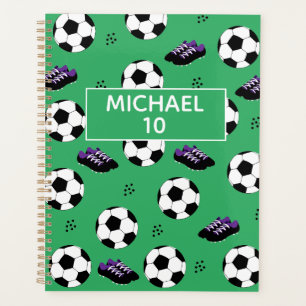 Agenda Fútbol Futbolístico Personalizado Nombre Y Número