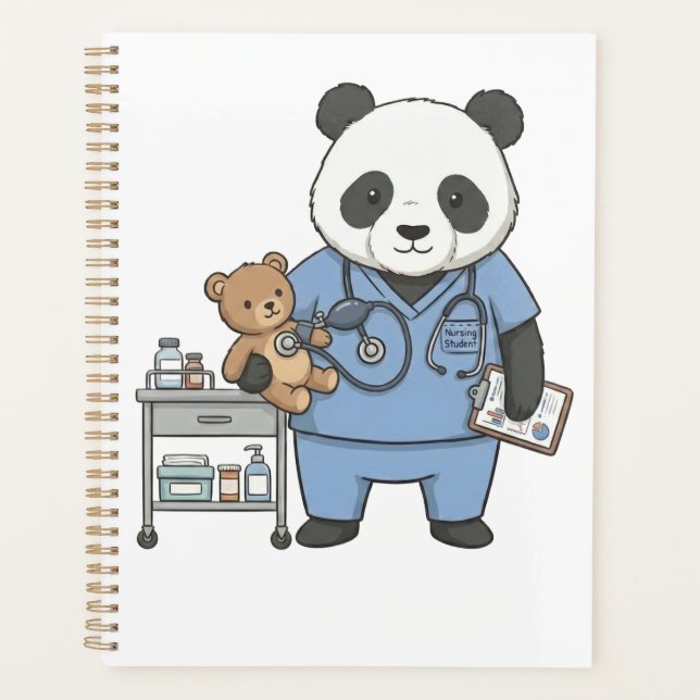 Agenda Future RN Panda: Adorable Medical Student  (Anverso)