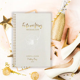 Agenda Futuro de guión de oro Sra. Beige Wedding Planner