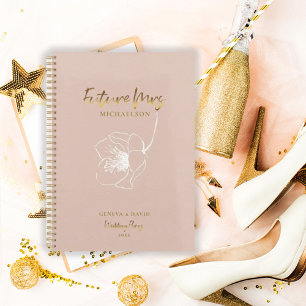 Agenda Futuro de guión de oro Sra. Rubor Pink Wedding Pla