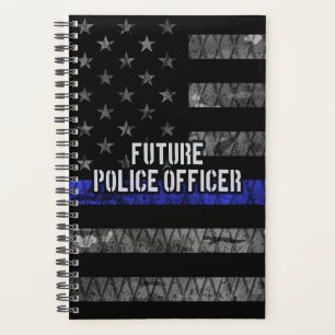 Agenda Futuro Oficial De Policía De Línea Azul Delgada