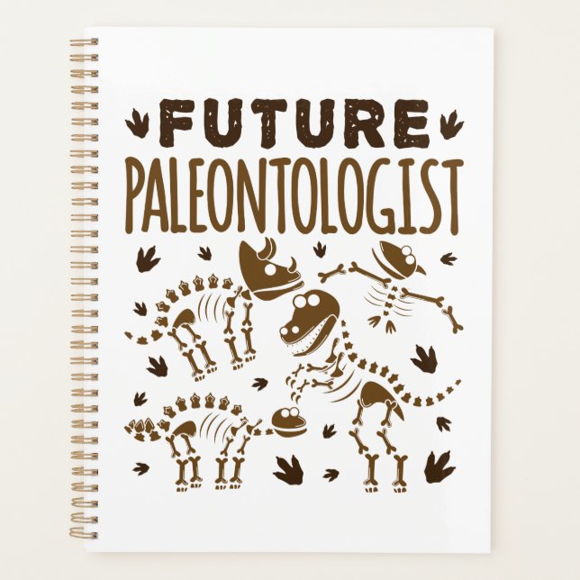 Agenda Futuro Paleontólogo Paleontología Dinosaurios Bone (Anverso)