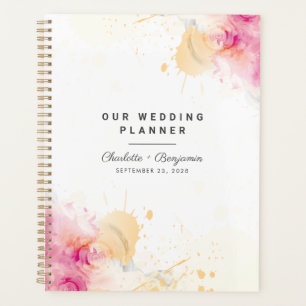 Agenda Futuro Sr Sra Bisque Nupcial Rosa Abstracto