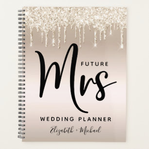 Agenda Futuro Sra. Gold Purpurina Drips Boda