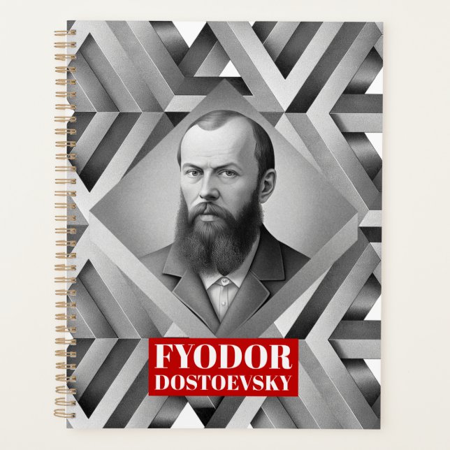 Agenda Fyodor Dostoevsky - Estilo geométrico elegante (Anverso)