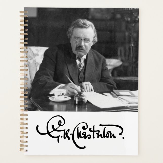 Agenda G. K. Chesterton en Work Notebook (Anverso)