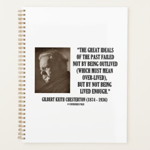 Agenda G.K. Chesterton Grandes Ideales Del Pasado No Vivi