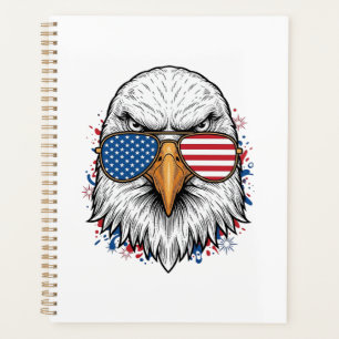 Agenda Gafas de sol águila patriótica Camiseta vector vin