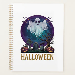 Agenda Gafas de sol de fantasma de Halloween Luna púrpura