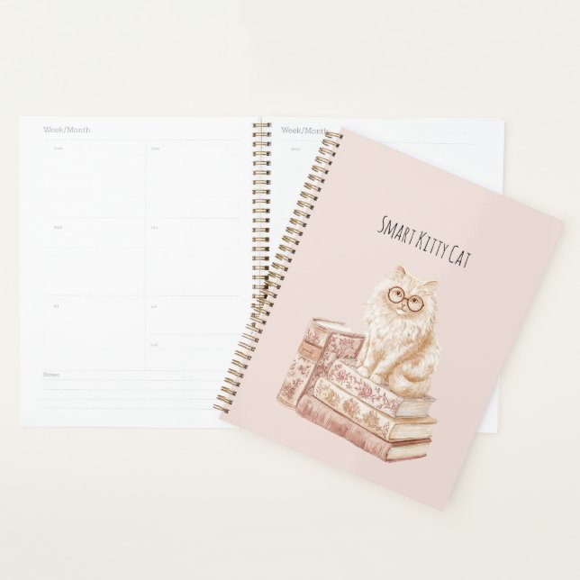Agenda Gafas Inteligentes Gatito Rosa Libros (Demostración)