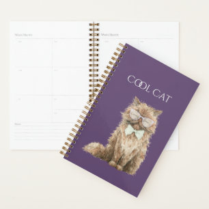 Agenda Gafas Marrones de Gato Genial  