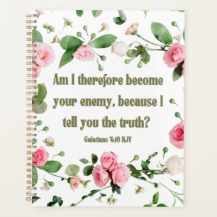 Agenda Galatians 4:16 Biblia Verse Calendar Planner