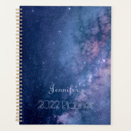 Agenda Galaxia azul y púrpura