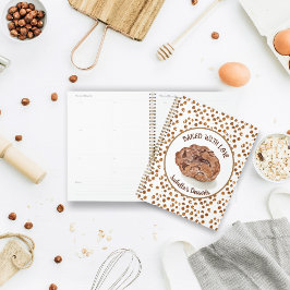Agenda Galletas de Chocolate con Acuarela Horneadas con A