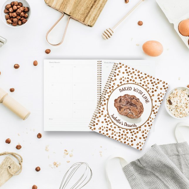 Agenda Galletas de Chocolate con Acuarela Horneadas con A (Subido por el creador)