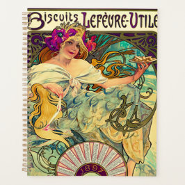 Agenda Galletas Lefevre-Utile por Alphonse Mucha (1896)