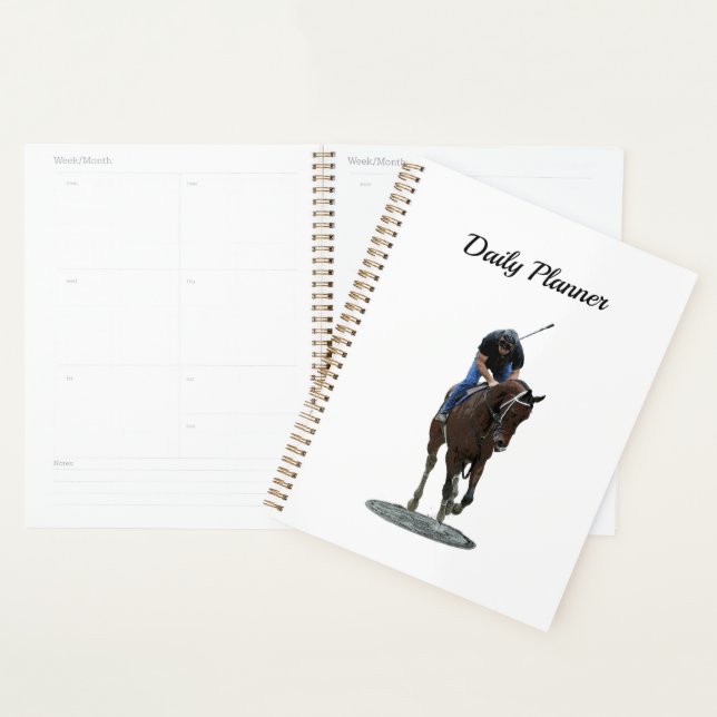 Agenda Galloping Thoroughbred Horse Daily Planner (Demostración)