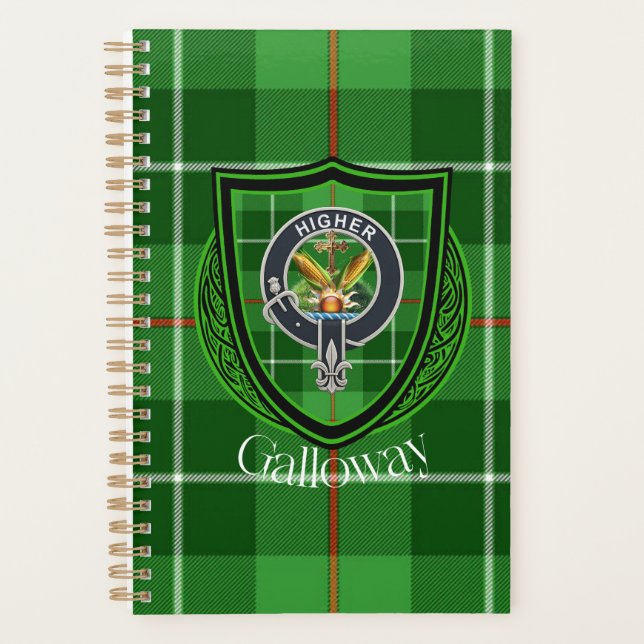 Agenda Galloway Scottish Clan Tartan & Crest (Anverso)