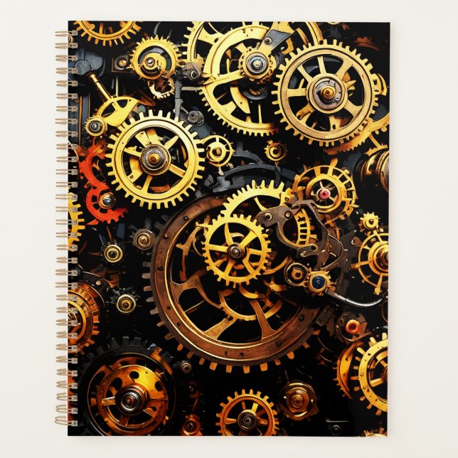Agenda Gases de relojería de Steampunk 1004 (Anverso)