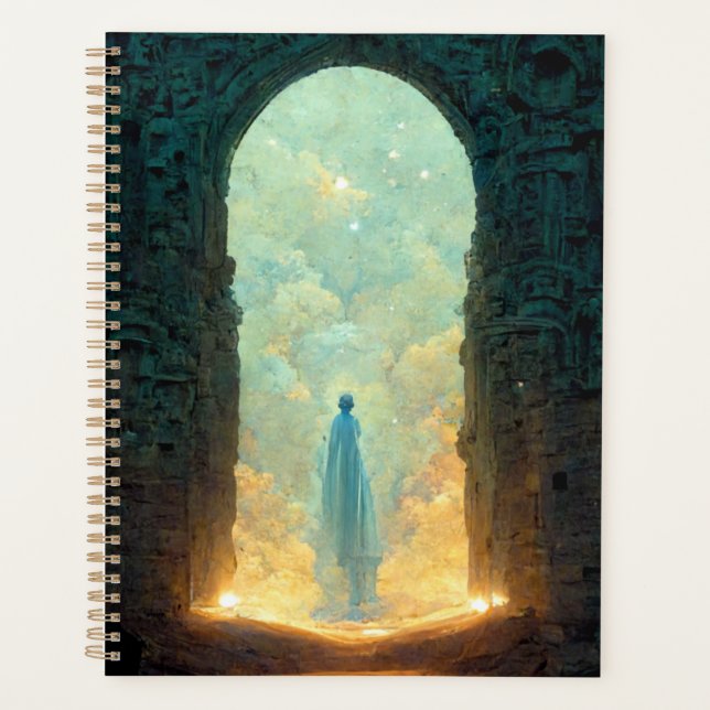 Agenda Gate of the Gods Fantasy Sci-Fi Planner (Anverso)