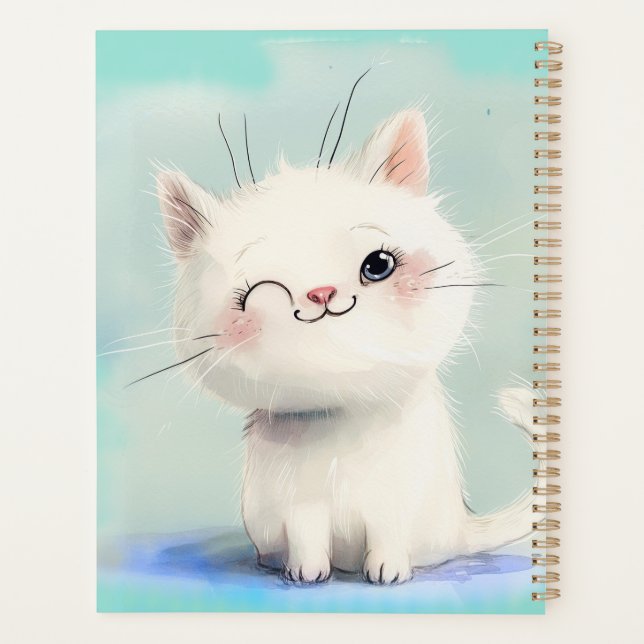 Agenda Gatito blanco lindo (Reverso)