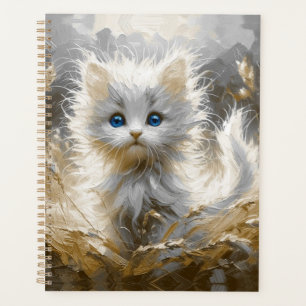 Agenda Gatito blanco preciado