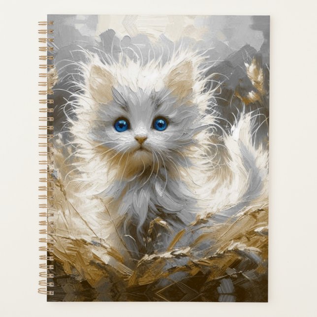 Agenda Gatito blanco preciado (Anverso)