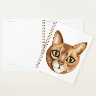 Agenda Gato Abisinio Inspirado en 3D