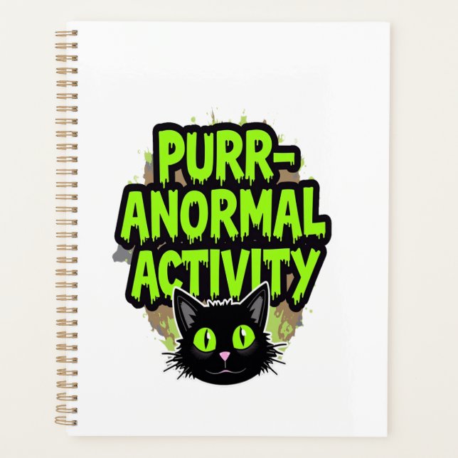 Agenda Gato Actividad Purr-anormal (Anverso)