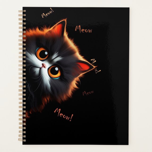 Agenda Gato asomando (Anverso)