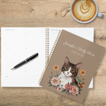 Gato Atigrado Floral