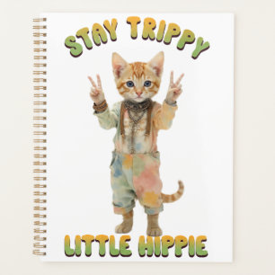 Agenda Gato Atigrado Naranja Boho Quédate Trippy Pequeño