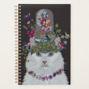 Agenda Gato blanco con mariposa Bell Jar