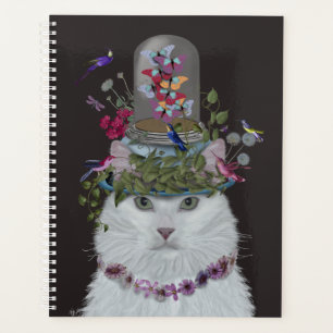Agenda Gato blanco con mariposa Bell Jar