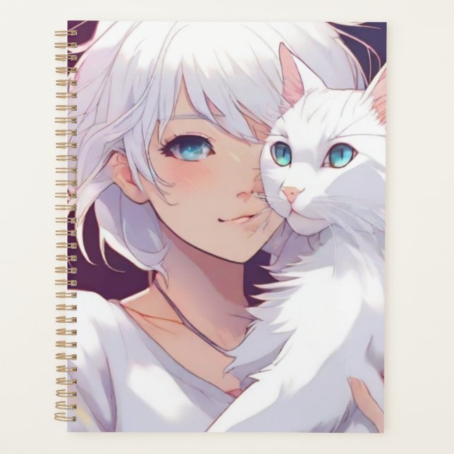 Agenda Gato de damas blancas (Anverso)
