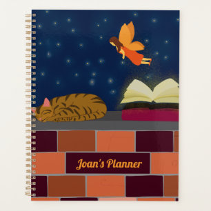 Agenda Gato de hadas y libro brillante - Ladrillo de bibl