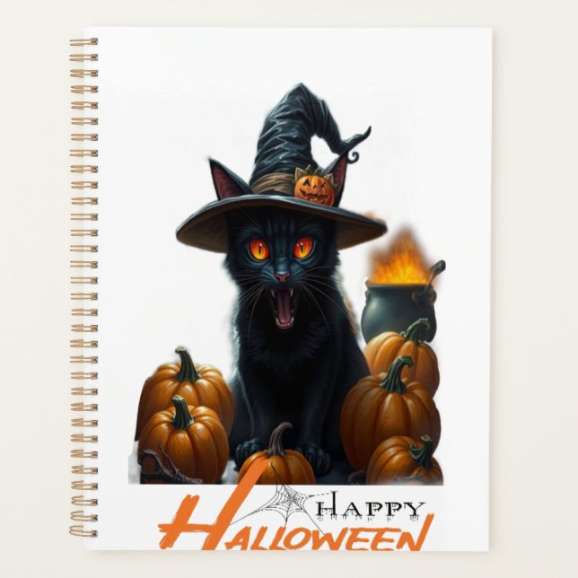 Agenda Gato de Halloween  (Anverso)