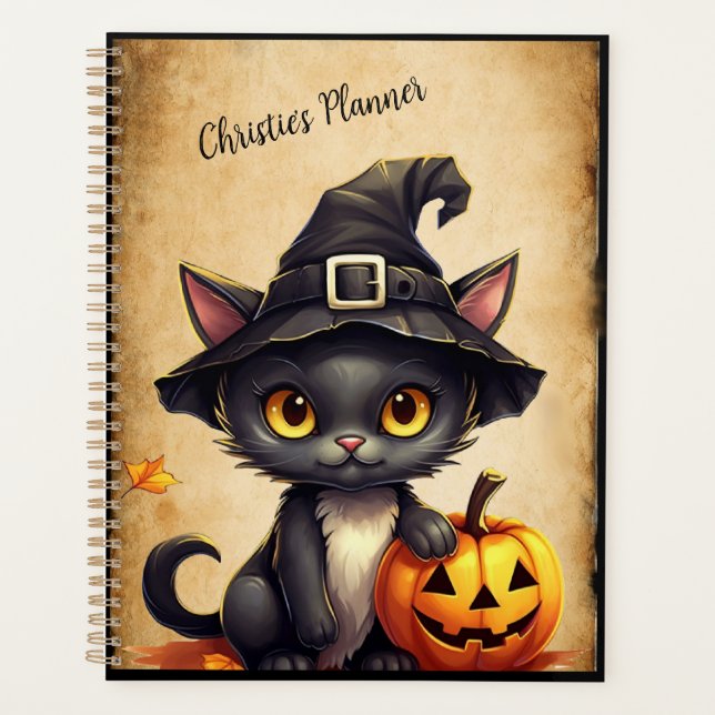 Agenda Gato de Halloween (Anverso)
