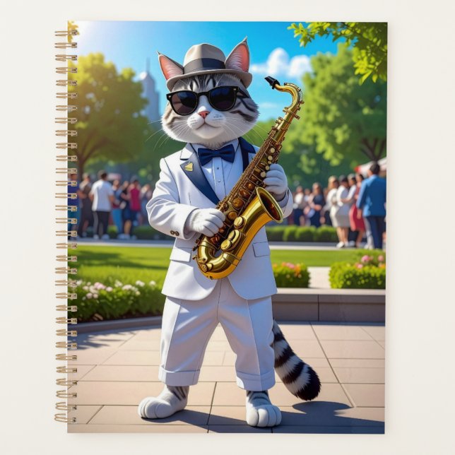 Agenda Gato de Jazz Genial (Anverso)