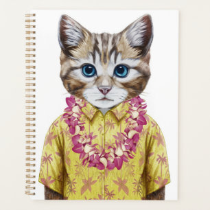 Agenda Gato de Kitty Hawaiano