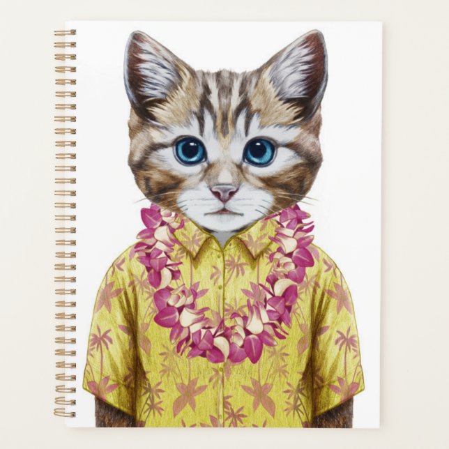 Agenda Gato de Kitty Hawaiano (Anverso)