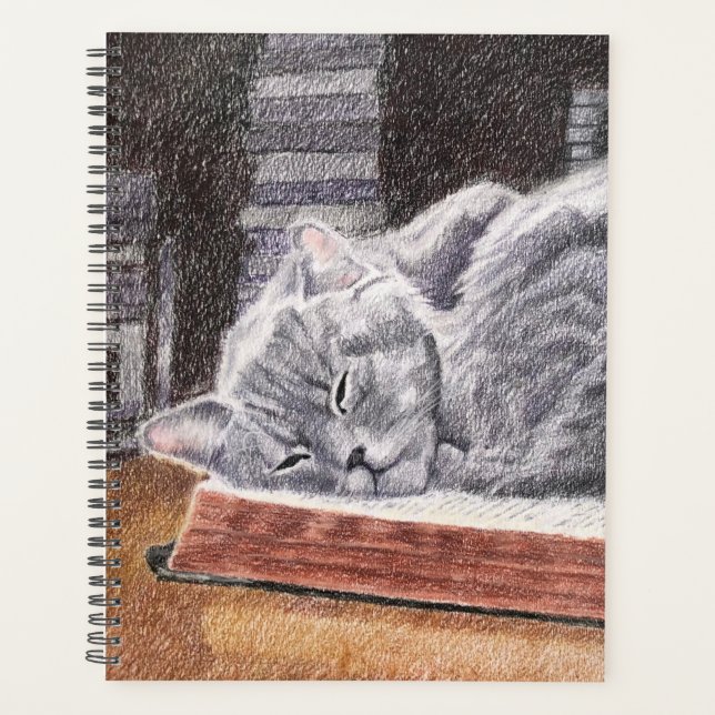 Agenda Gato de librería (Anverso)