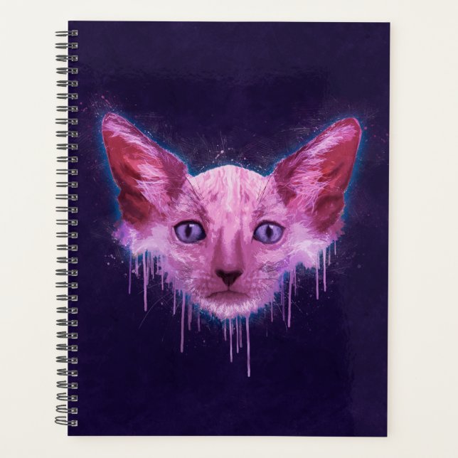 Agenda Gato de Pop Art Lykoi Werewolf (Anverso)