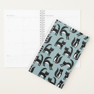 Agenda Gato de Tuxedo negro y blanco