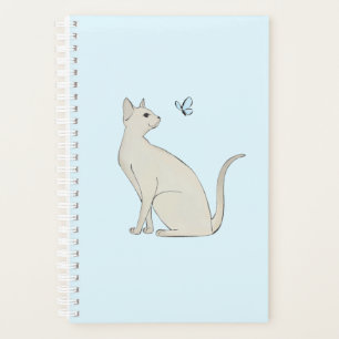 Agenda Gato elegante con mariposa