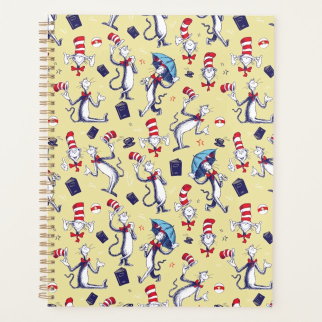 Agenda Gato En El Gorra | Patrón amarillo (Anverso)